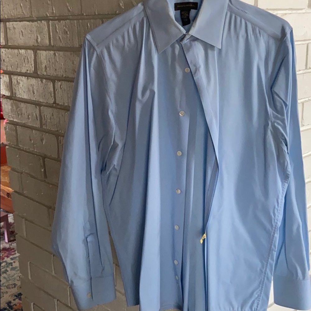 Dress button down Blue sky color